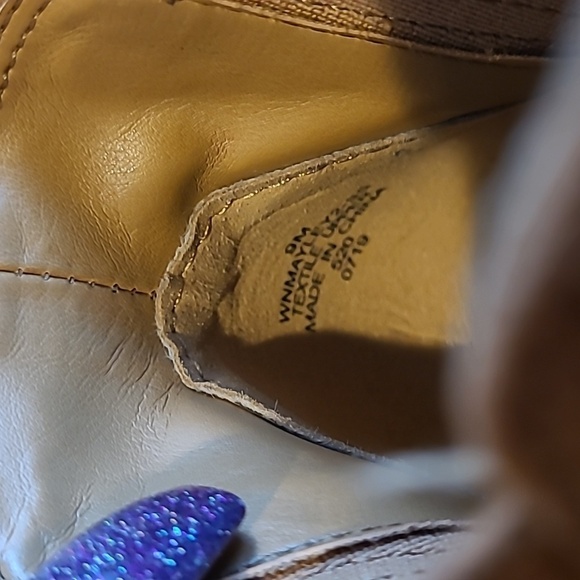 Nine West Tan Western Slip on Ankle Booties size 9M - Picture 3 of 7